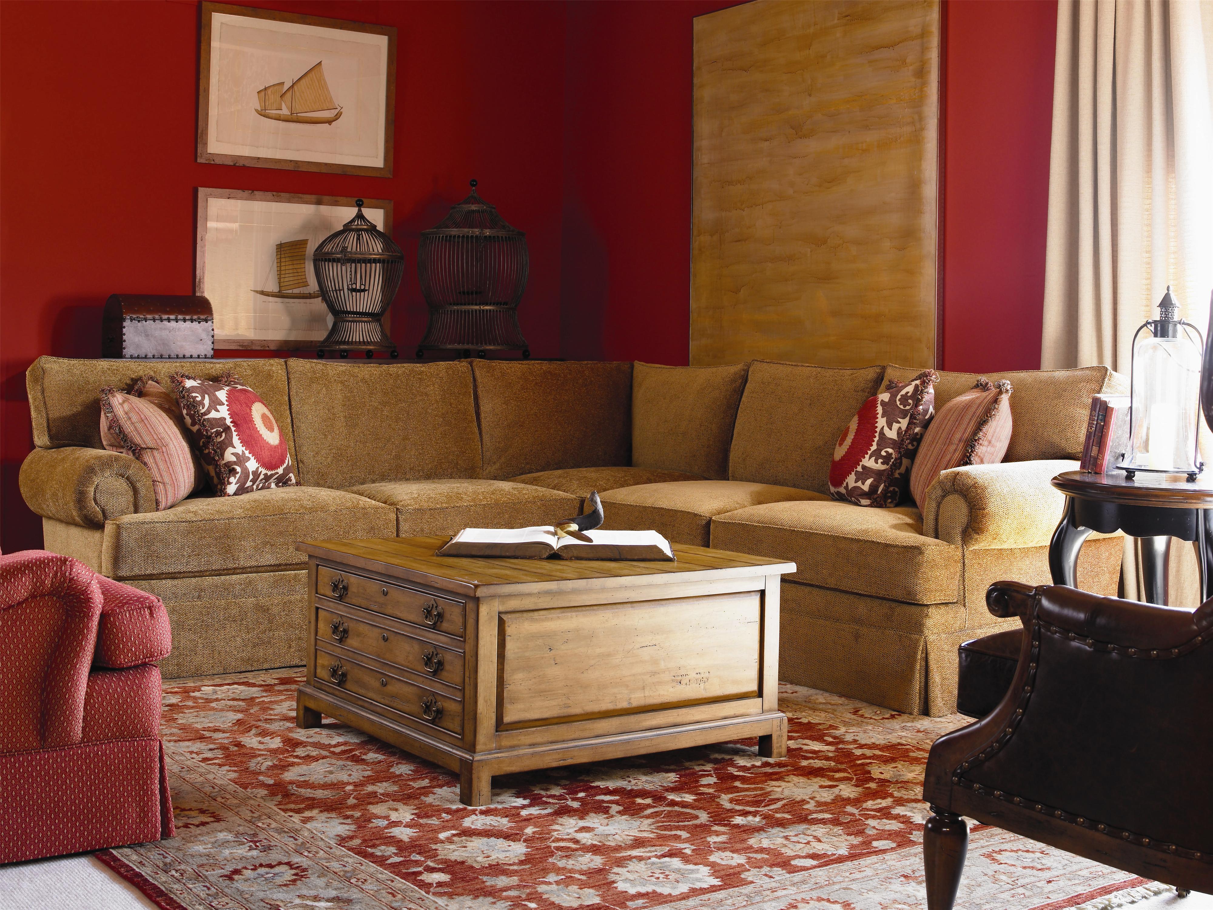 Century Cornerstone LTD760021+62+72 Customizable Sectional Sofa with